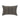 Coussin en lin à fines rayures gris