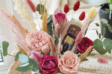 Arrangement – Fleurs séchées & Préservées - Avec Chocolat 🌼